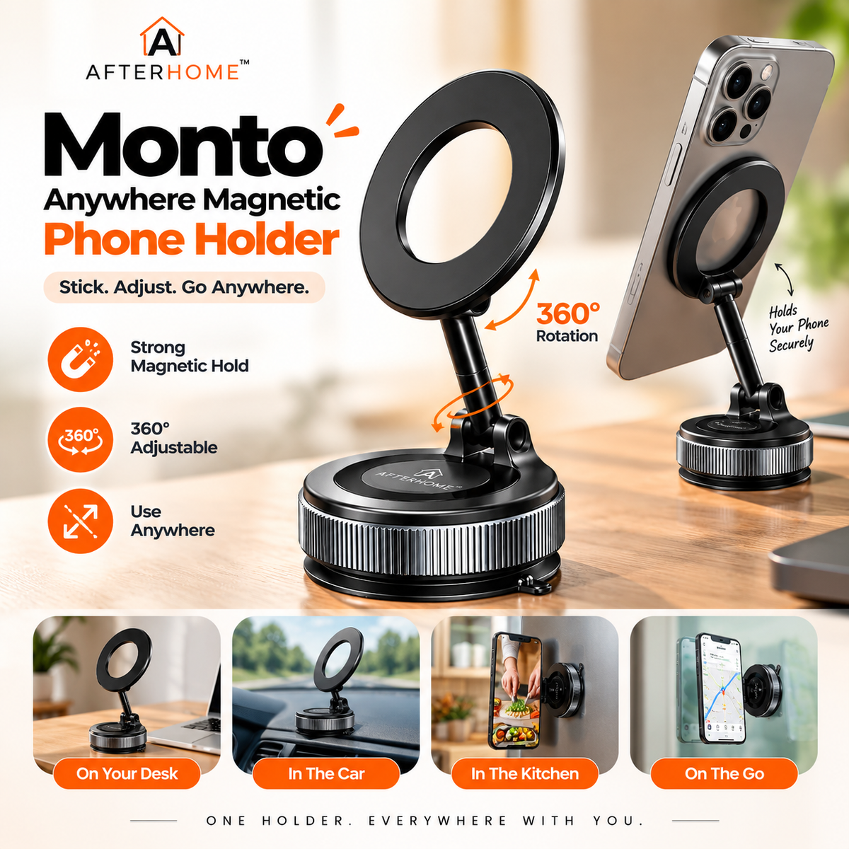 Monto — Anywhere Magnetic Phone Mount