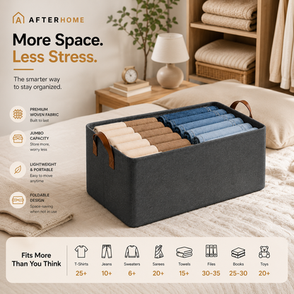 Foldable Clothes Space Organizer — Set Of 6