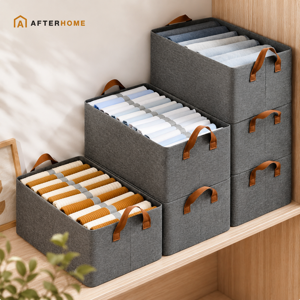 Foldable Clothes Space Organizer — Set Of 6